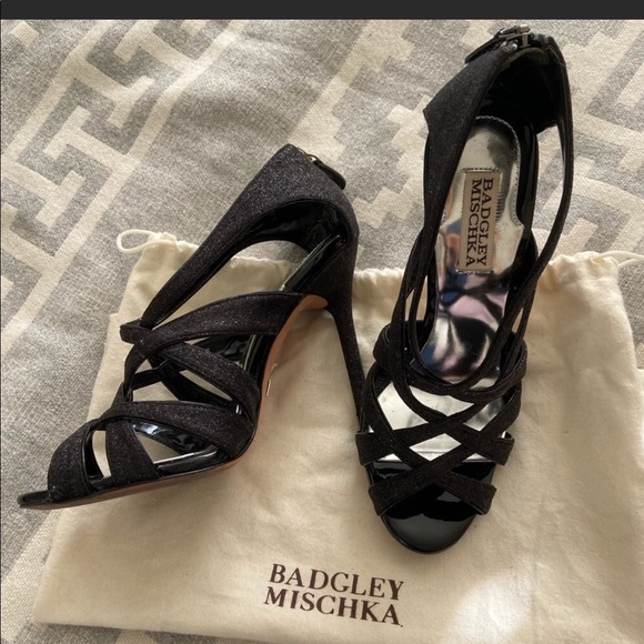 Black glittery high heels - Picture 2 of 6